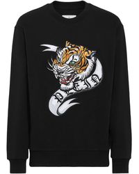 Philipp Plein - Tattoo-Print Cotton Sweatshirt - Lyst