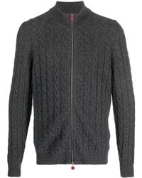 Kiton - Cable-knit Cashmere Jacket - Lyst