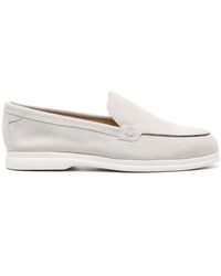 Doucal's - Chain-link Detailed Suede Loafers - Lyst