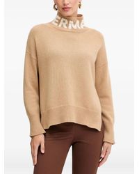 ERMANNO FIRENZE - High-Neck Long-Sleeve Sweater - Lyst