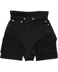 Rick Owens - Dirt Cutoffs Buttoned-Pockets Shorts - Lyst