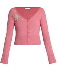 Erdem - Cárdigan con cuello en V - Lyst