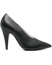 Moschino - 100Mm Leather Pumps - Lyst