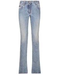 Dolce & Gabbana - Logo-Patch Low-Rise Bootcut Jeans - Lyst