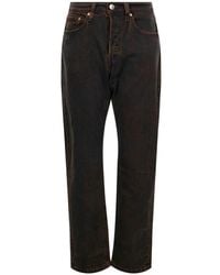 Levi's - Logo-Patch Straight-Leg Jeans - Lyst