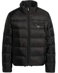 Prada - Gefütterte Jacke mit Logo - Lyst