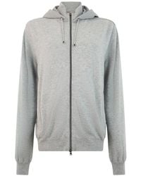 Herno - Zip-Up Cashmere Hoodie - Lyst