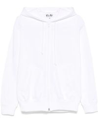 COMME DES GARÇONS PLAY - Signature Heart-Patch Hoodie - Lyst