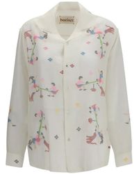 BAZISZT - Joy Jam Embroidered Long-Sleeve Shirt - Lyst
