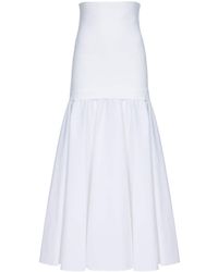 Ferragamo - High-waisted Panelled Midi Skirt - Lyst