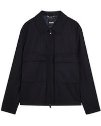 BOSS - Patch Pocket Zip Jacket - Lyst