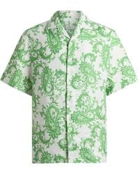 Etro - Chemise En Lin À Motif Cachemire - Lyst