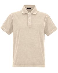 Fay - Logo-embroidered Cotton Polo Shirt - Lyst