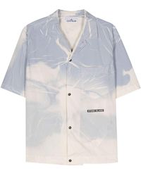 Stone Island - Abstract Short-sleeved Shirt - Lyst