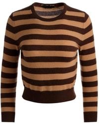Alice + Olivia - Pull Rayé À Col Rond - Lyst