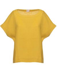 Emme - Linen Short-Sleeved Blouse - Lyst