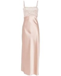 AYA MUSE - Myra Lace-Panel Maxi Dress - Lyst