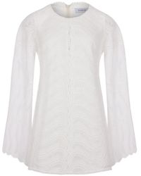 Raquel Diniz - Lace Bell-Sleeve Dress - Lyst