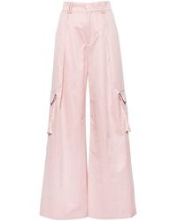 Cynthia Rowley - Marbella Wide-Leg Cargo Trousers - Lyst