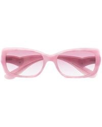 Dolce & Gabbana - Sonnenbrille Mit Eckigem Gestell - Lyst