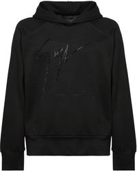 Giuseppe Zanotti - Lr-21 Crystal-Embellished Logo Hoodie - Lyst
