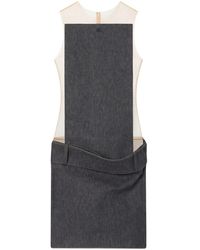 Courreges - Illusion Denim Mini-Jurk - Lyst