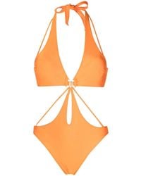 Cult Gaia - カットアウト ホルターネック水着 - Lyst
