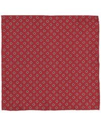Brunello Cucinelli - Geometric-Pattern Silk Pocket Square - Lyst