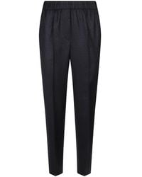 Peserico - Bead-Embellished Elasticated-Waist Trousers - Lyst