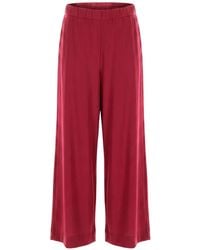Max Mara - Pantalones Anchos Con Diseño Elástico - Lyst