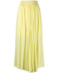 Forte Forte - Semi-Sheer Elasticated-Waist Midi Skirt - Lyst