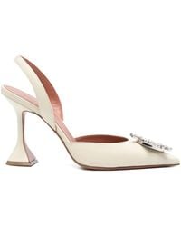 AMINA MUADDI - Begum Slingback-Pumps Mit Kristallen 95Mm - Lyst