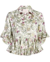 Cinq À Sept - Gillian Floral-print Shirt - Lyst