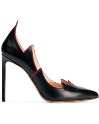 Francesco Russo Pumps mit spitzer Kappe - Schwarz