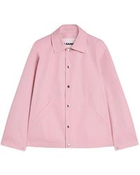 Jil Sander - Logo -Print Cotton Jacket - Lyst