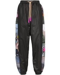 Natasha Zinko Trainingsbroek Met Print - Zwart