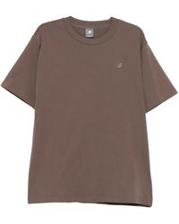 New Balance - Logo-Detail T-Shirt - Lyst