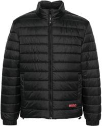 HUGO - Gewatteerd Jack Met Logoprint - Lyst