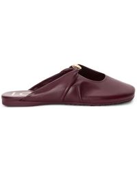 Loewe - Mules Aus Gekörntem Leder - Lyst