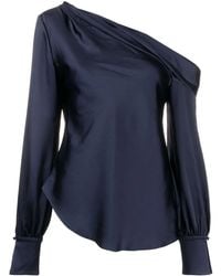 Jonathan Simkhai - Alice Gedrapeerde Blouse - Lyst
