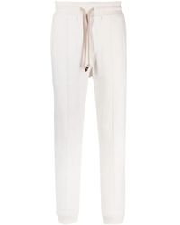 Brunello Cucinelli - Drawstring Cotton Track Pants - Lyst