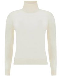 Paul & Shark - T-Shirt En Maille À Col Roulé Et Manches Longues - Lyst