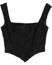 GIUSEPPE DI MORABITO - Embroidered Corset Top - Lyst