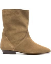 Isabel Marant - Slaine Suede Ankle Boots - Lyst