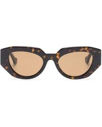 Gucci - Tortoiseshell-Effect Geometric-Frame Glasses - Lyst