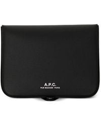 A.P.C. - Logo-Print Leather Wallet - Lyst