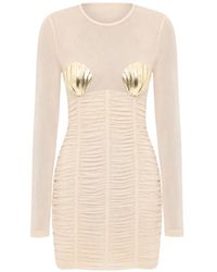 DSquared² - Shells Ruched Mini Dress - Lyst