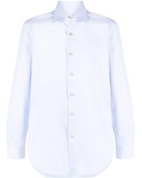 Kiton - Spread-collar Cotton Shirt - Lyst