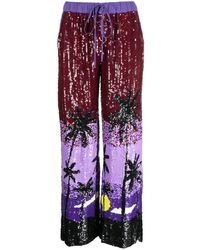 P.A.R.O.S.H. - Sequin-embellished Trousers - Lyst