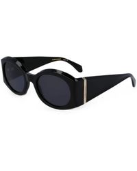 Ferragamo - Oval-Frame Sunglasses - Lyst